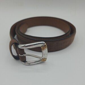 Men’s Leather Belt Brown BAS 36/90 Full Grain Made in USA